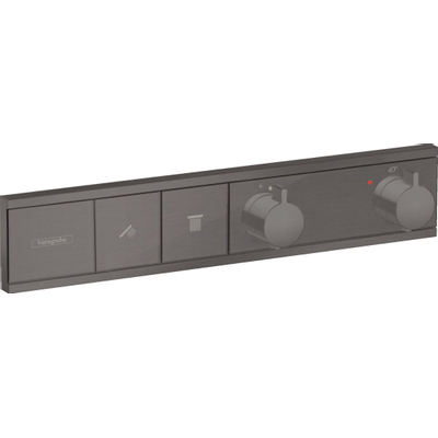 Hansgrohe Rainselect Afbouwdeel - voor inbouw douchekraan - thermostatisch - voor 2 functies - 45.6x90cm - thermostaat - hoogglans zwart chroom