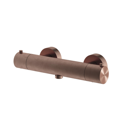 Hotbath Archie Douchemengkraan - thermostatisch - 1/2 doucheslang - onderaansluiting - BCP - geborsteld Koper
