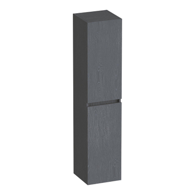 BRAUER Joy armoire de salle de bains - 160x35x35cm - 2 portes - sans poignée - ouvrant à gauche ou à droite - Timber Grey
