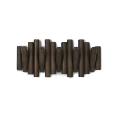 Umbra Picket handdoekhaak 38x17x4cm Dennenhout Verouderd walnoot TWEEDEKANS