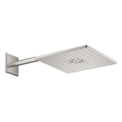 GROHE Rainshower SmartActive 310 Cube hoofddouche - 31x31cm - vierkant - wandarm 43cm - 2 straalsoorten - supersteel (RVS)