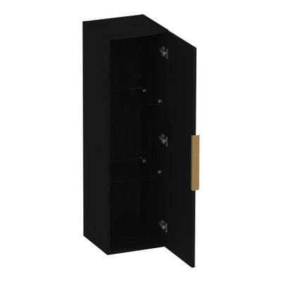 BRAUER Elevate armoire de salle de bains - 120x35x35cm - poignée rapportée excl. - 1 porte - ouvrant à gauche ou à droite - Timber Black