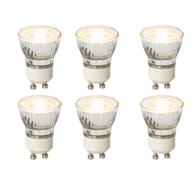 Luedd Lampe LED - lot de 6 - GU10 - 4W - 2700K - 200LM - à intensité réglable