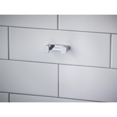 Hansgrohe AddStoris Q handdoekhaak dubbel - hoogglans chroom