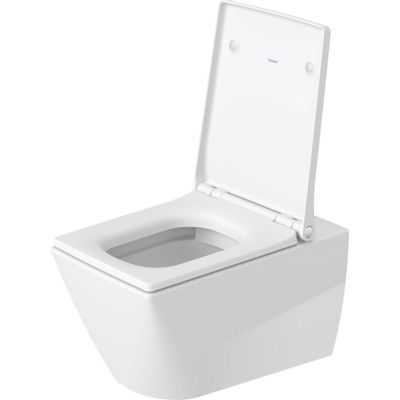 Duravit Viu WC-zitting - 46.3x37.1x4.38cm - met softclose - met quickrelease - kunststof - wit glanzend