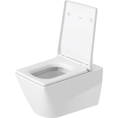 Duravit Viu WC-zitting 46.3x37.1x4.38cm met softclose met quickrelease Kunststof wit Glanzend