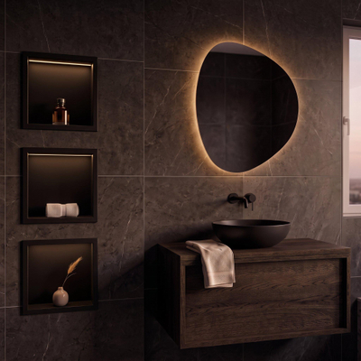 Fortifura Galeria Niche encastrée - 30x30x7cm - éclairage LED - noir mat