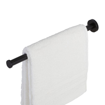 Geesa Nemox Handdoekrek Black Handdoekhouder 1 arm - zwart