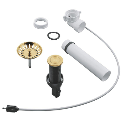 Grohe pop-up waste - overloop combinatie - cool sunrise geborsteld (mat goud)