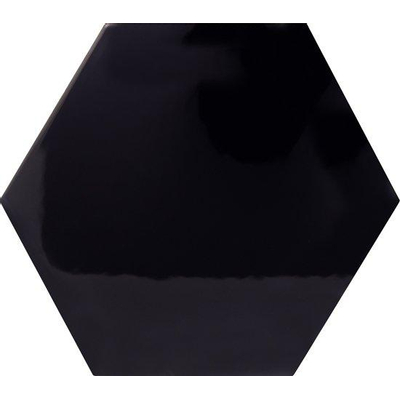 Douglas Jones Vintage Wandtegel hexagon 15x17cm 8mm witte scherf Negro