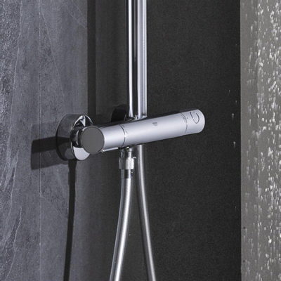Grohe Euphoria XXL Colonne de douche avec mitigeur thermostatique et douche de tête Rainshower Cosmo 310 et douchette chrome