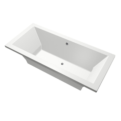 Xenz Society Baignoire duo - 175x80x53 - bonde Centrale - acrylique - blanc