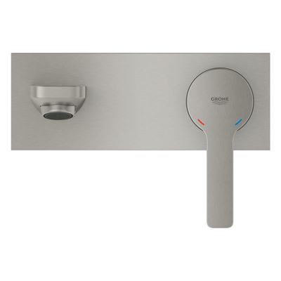 GROHE Lineare New Mitigeur lavabo à encastrer 2 trous mural L size projection 20.7cm supersteel