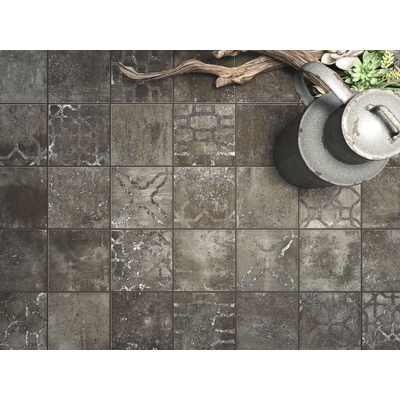 Zyx Amazonia Vloertegel - 13.8x13.8cm - 9.0mm - Black