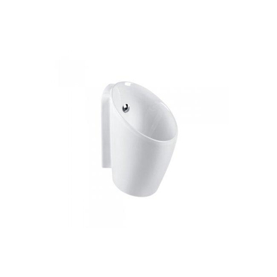 Sanindusa Sanlife urinoir d'angle - 27.8x37.2x45cm - kit de fixation - siphon - répartiteur de chasse - blanc