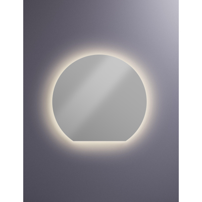Hotbath &MORE Spiegel - 120x110cm - direct en indirect LED - spiegelverwarming - color changing - dimbaar - met afstandsbediening - zilver