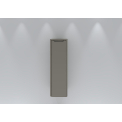 H&R Badmeubelen Juice Halfhoge Kast - 40x35x130cm - met ronde hoeken - 1 deur - rechtsdraaiend - beige mat