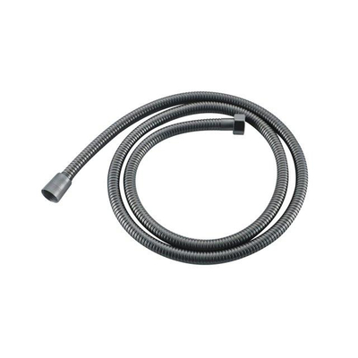 Fortifura Calvi Ensemble de robinet de baignoire - bec - 22cm réductible - flexible en métal - douchette à main - partie encastrable - support mural - gunmetal PVD brossé