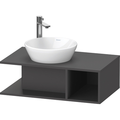 Duravit D-neo Meuble sous vasque 80x48x26cm sans tiroirs Graphite mat