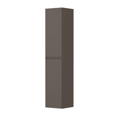 INK Half Hoge Kast - 35x35x170cm - 2 deuren - greeploos - MDF lak - mat taupe