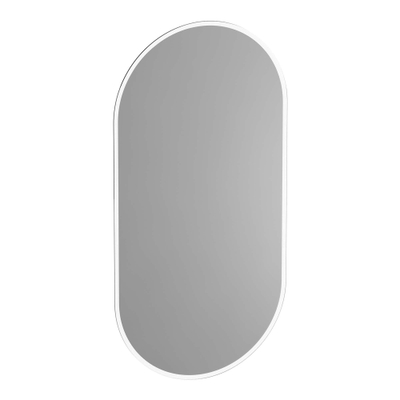 Saniclass Ovaal Miroir salle de bain LED 50x3.5x100cm ovale Argent