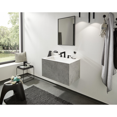 Hansgrohe AddStoris Q zeephouder - met schaal - mat zwart