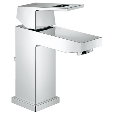 Grohe Eurocube Waterbesparende Wastafelkraan - met waste - 28mm ES cartouche - chroom