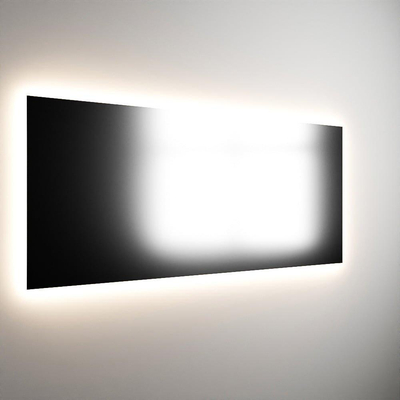 Mondiaz BRIGHT spiegel – 140x70 cm – indirecte LED rondom – Zilver glans
