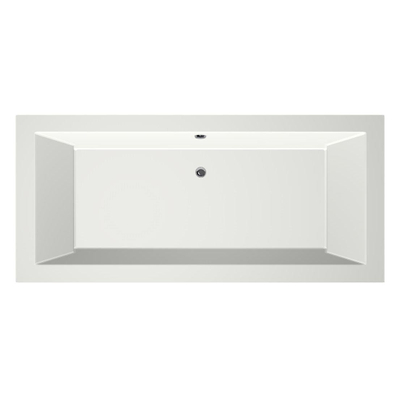 Xenz Society Duobad - 175x80x53 - afvoer Midden - acryl - wit mat