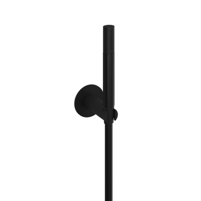 Hotbath Cobber M443 staafhanddouche - met wandsteun en doucheslang - 150cm - mat zwart
