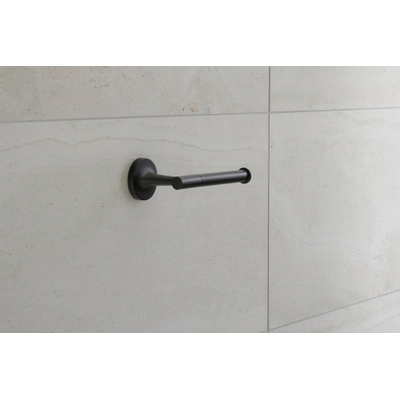 Duravit Starck T Toiletrolhouder - zonder klep - mat zwart