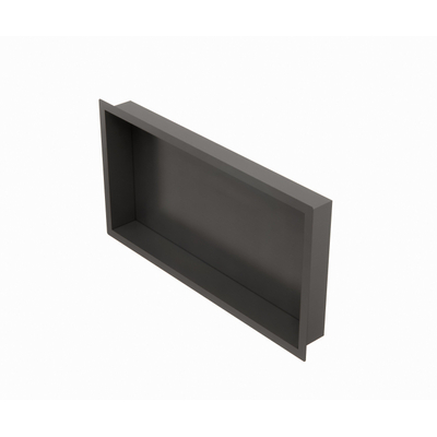 Fortifura Galeria Inbouwnis - 30x60x7cm - PVD - geborsteld gunmetal (antraciet)