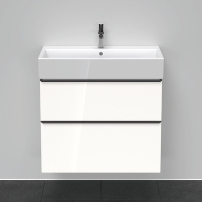 Duravit D-neo Meuble sous vasque 78.4x44.2x62.5cm 2 tiroirs Blanc haute brillance