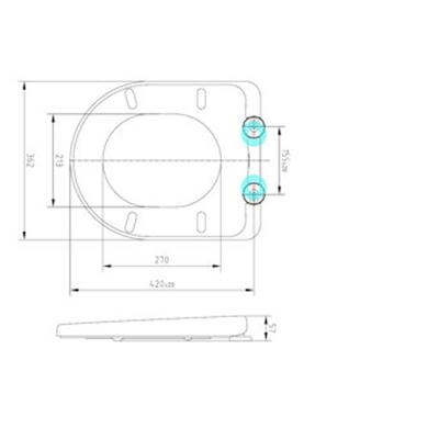 Plieger Plus en Compact closetzitting met quick release met slowclose wit