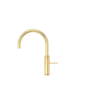 Quooker BE Fusion Round robinet d'eau bouillante - bec pivotant - réservoir PRO3 - Eau chaude / bouillante - Doré brillant