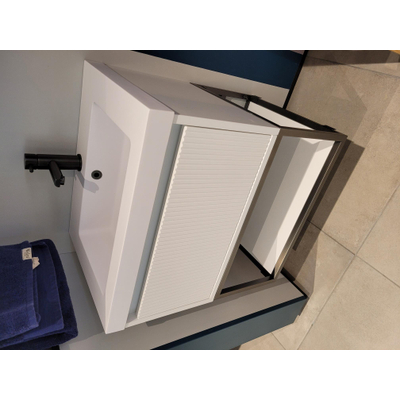 BRAUER Hope Wavy wastafelonderkast 60 1 softclose lade greeploos - 1 sifon uitsparing - mat wit showroommodel