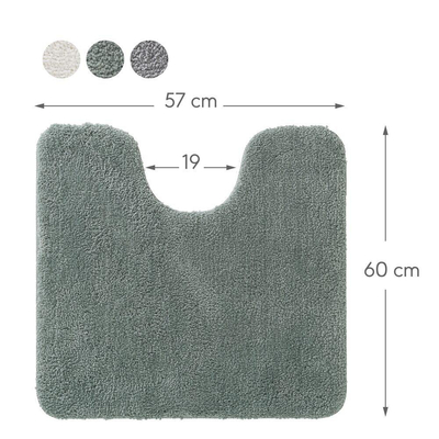 Sealskin Cosima Tapis WC - 57.5x60.5x2cm - vert