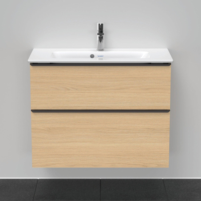 Duravit D-neo Meuble sous vasque 81x37.2x62.5cm 2 tiroirs Chêne naturel mat