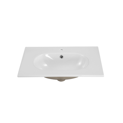 Saniclass Chaci Lavabo - 60x46x14cm - 1 trou de robinet - céramique - blanc