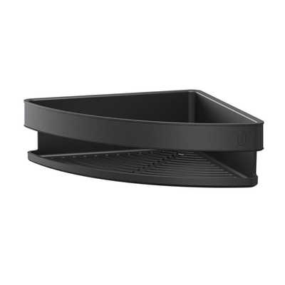 Tiger Carv Panier de douche - 21x21x7cm - modèle d'angle - noir