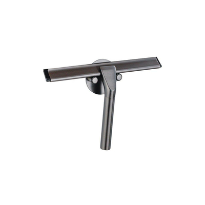 FugaFlow Eccelente Acces ensemble d'accessoires - raclette à vitre - distributeur de savon - crochet porte-serviette - gunmetal brossé