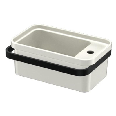 QeramiQ Élan Fonteinset - 45x27cm - 1 kraangat - keramiek - handdoekbeugel - mat wit