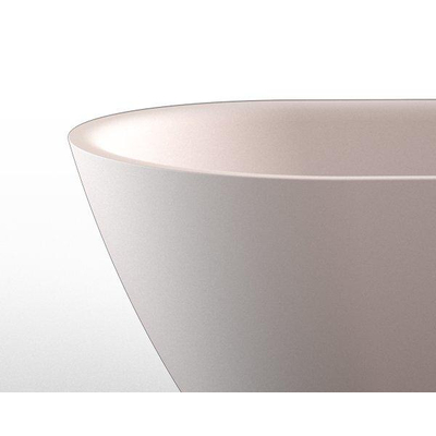 Plieger Kansas Baignoire autoportante - 155x80x60cm - avec arrivée d'eau - avec garniture de vidage et de trop-plein - avec pieds - acrylique - blanc mat