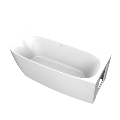 Arcqua Tira half vrijstaand bad - 170x80cm - hoek rechts - acryl - glans wit