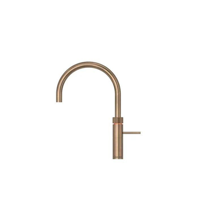 Quooker BE Fusion Round robinet d'eau bouillante - bec pivotant - réservoir Combi - Eau chaude / bouillante - Laiton patiné brillant