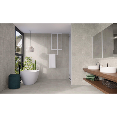 ÉCHANTILLON Terravito Gipuro Carrelage de sol et de mur - 60x120cm - rectifié - mat Crème
