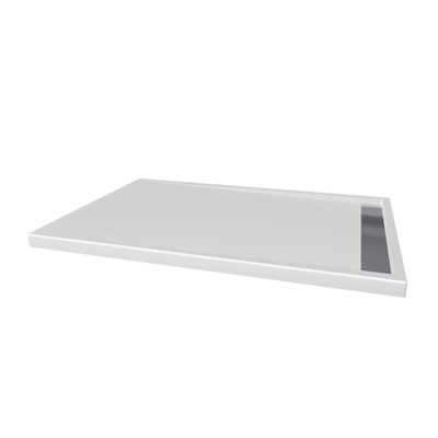 Xenz easy tray douchevloer 120x100x5cm rechthoek acryl wit