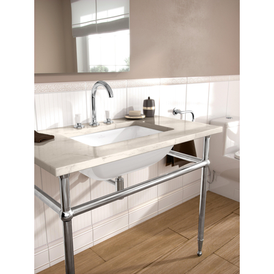 Villeroy & Boch Loop en Friends onderbouwwastafel 54x34.5cm zonder overloop zonder kraangat wit