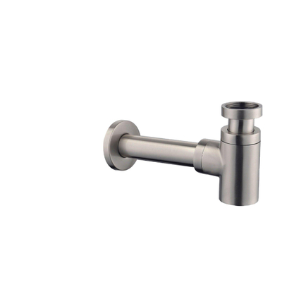 Wiesbaden UniMatch fonteinsifon 5/4" x 32 mm Incl. afvoerplug geborsteld staal SHOWROOMMODEL