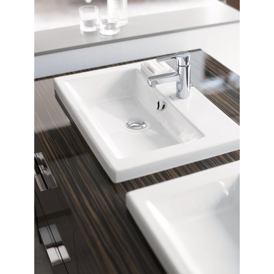 Duravit 2nd floor lavabo à poser 60x43cm 1 trou de robinet blanc